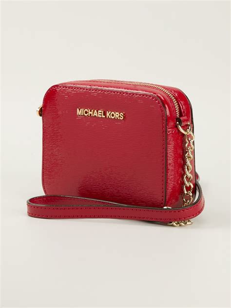 michael kors jet set purse with red handles|Michael Kors jet set crossbody.